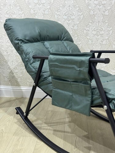 كرسي هزاز راقي لون زيتي