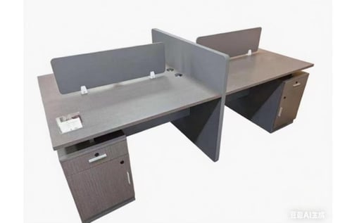 مكتب موظفين ثنائي او رباعي بفاصل رأسي