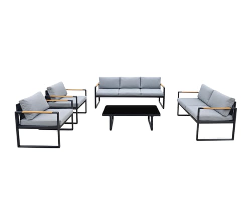 طقم كنب المنيوم 7أشخاص - انيق وعصري