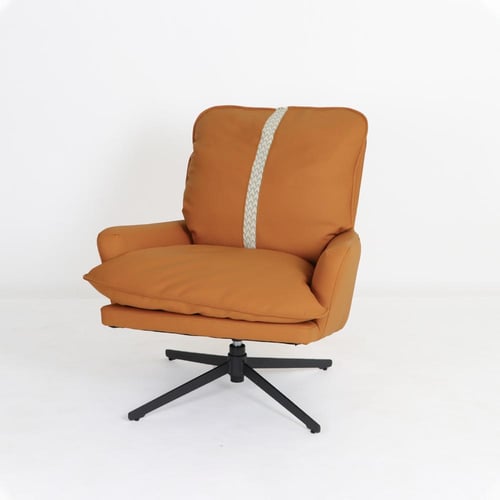 كرسي استرخاء دوار لون اورانج