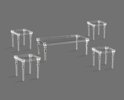 طقم اكريلك مستطيل4+1