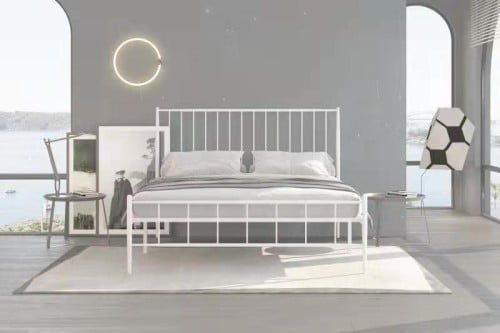 سرير حديد ابيض 180 * 200 سم