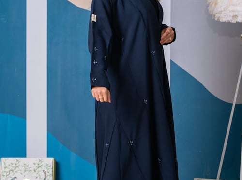 كريب مغسول الكويت شك اللون كحلي