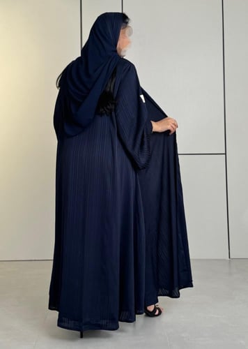 ياباني مقلم صيفي بارد اللون كحلي