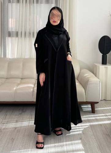 بليزر كريب الاناقة تحديد ون كحلي غامق