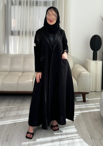 بليزر كريب الاناقة تحديد ون كحلي غامق