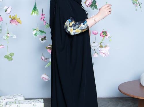 عباية البشت ملكي وحجر كريم لون رقم 1