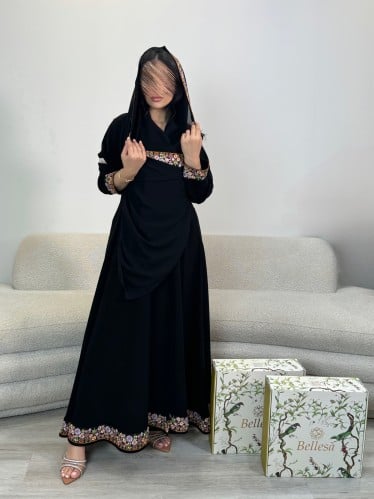 عباية الاناقة قماش ملكي فاخر الاصلي وكلفة ناعمة