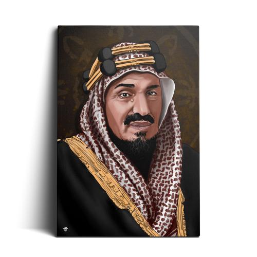 لوحة الملك عبد العزيز