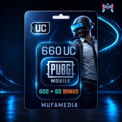 Pubg USD 10 (600 + Free 60 UC) (Top Up)
