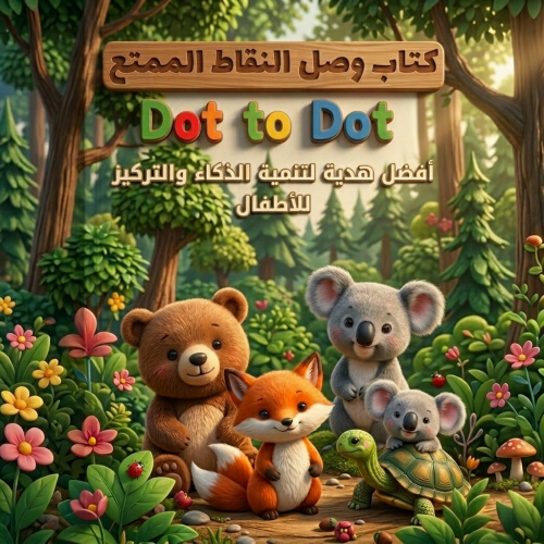 كتاب "وصل النقاط للأطفال" — رحلة مرحة بين الأرقام...