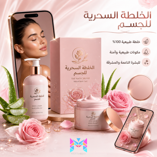 الخلطة السحرية للجسم – سر الجاذبية والنعومة الطبيع...