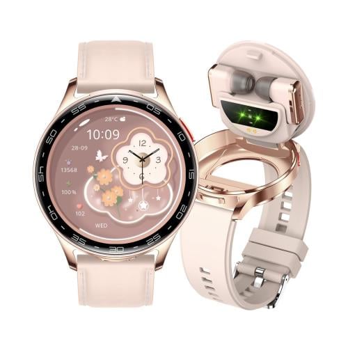 ساعة ذكية 3 في 1 بتقنية البلوتوث مع سماعات اذن بشا...