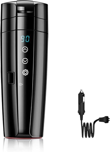 كوب قهوة ذكي للسيارة مع تسخين ذاتي – شاشة لمس وUSB...