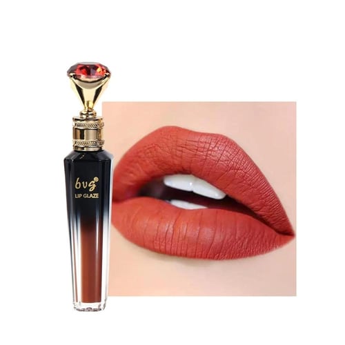 ملمع شفاه مرطب مقاوم للماء لون متين مخملي غير لامع