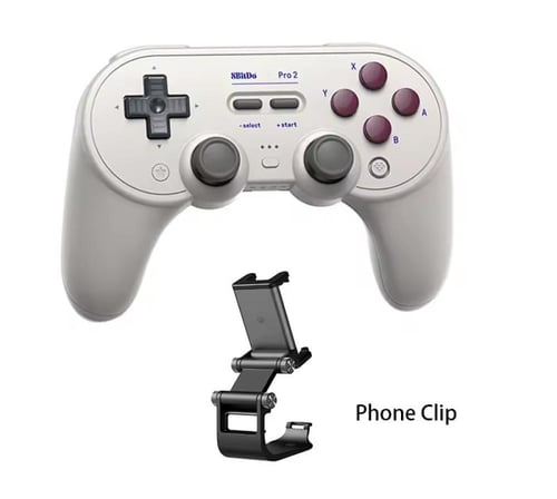 يد تحكم 8BitDo Pro 2 بلوتوث متعددة الأنظمة – متواف...