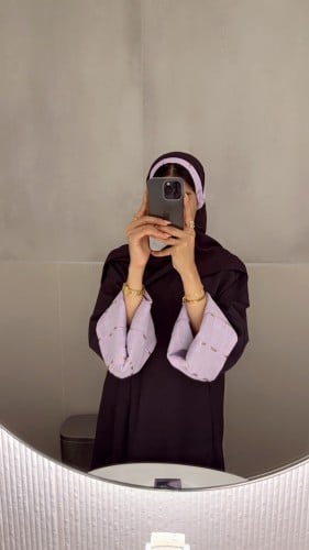Korean crepe fabric abaya