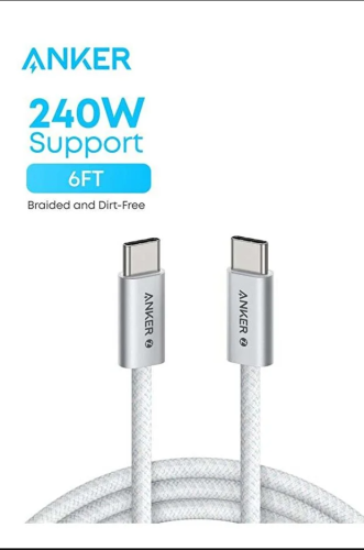 Anker كابل زولو USB C إلى USB C، كابل شحن سريع من...