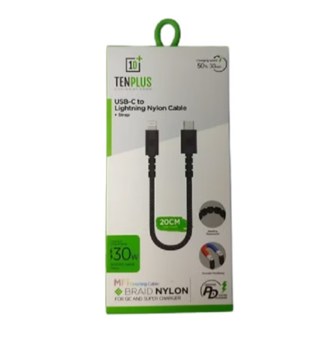 كابل PD Type C إلى Lightning MFI Finishing Brid من...
