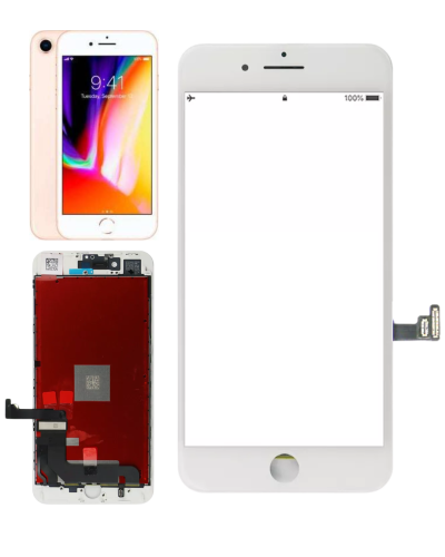 شاشة iPhone 8 Plus درجة اولى لون ابيض