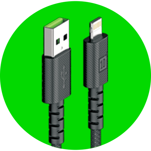 شاحن سيارة | شاحن جداري | 2 كيبل