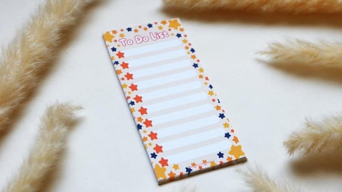 ورق ملاحظات To Do List بتصميم stars