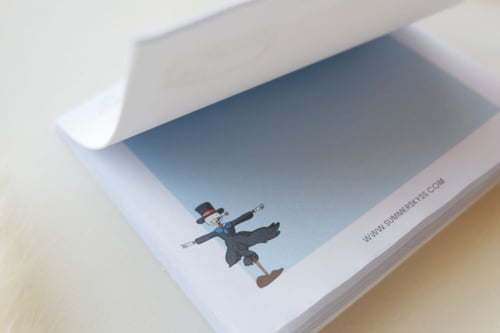 ورق ملاحظات بتصميم Studio Ghibli