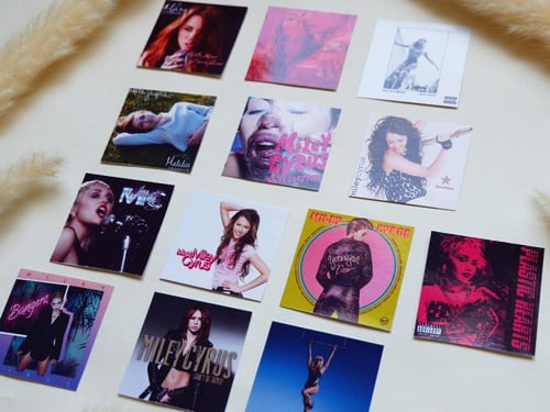 مجموعه ملصقات البومات Miley Cyrus