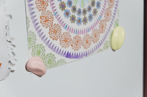 مجموعة من 6 مغناطيس سيراميك بتصميم احجار