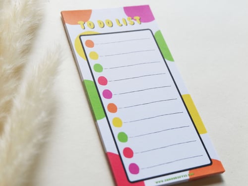ورق ملاحظات To Do List بتصميم دوائر