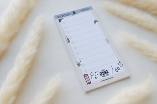 ورق ملاحظات To Do List بتصميم Sherlock