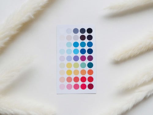 ملصقات باليت الوان دوائر