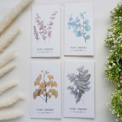 دفتر مذكرة بتصميم نباتات (متنوع)