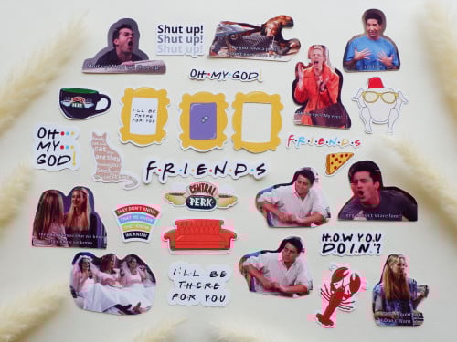 مجموعة ملصقات بتصميم Friends