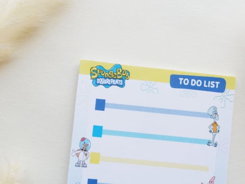 ورق ملاحظات To Do List بتصميم Spongebob