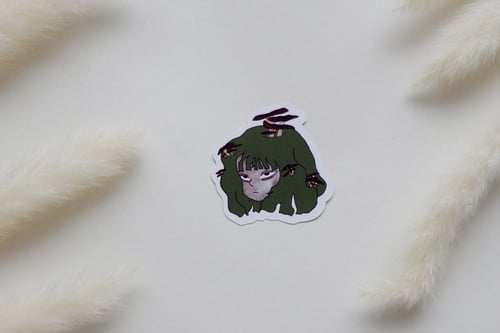 ملصق فتاة المشروم (الوان متعددة)