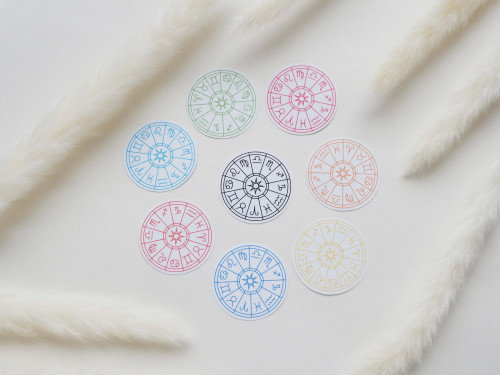 ملصق بتصميم خريطة فلكية (الوان متعددة)