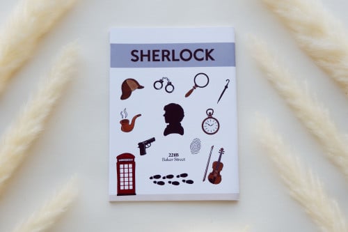 دفتر نوت بتصميم Sherlock