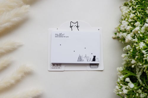 ورق ملاحظات لاصق بتصميم قطط