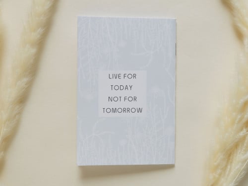 دفتر نوت بتصميم Live For Today