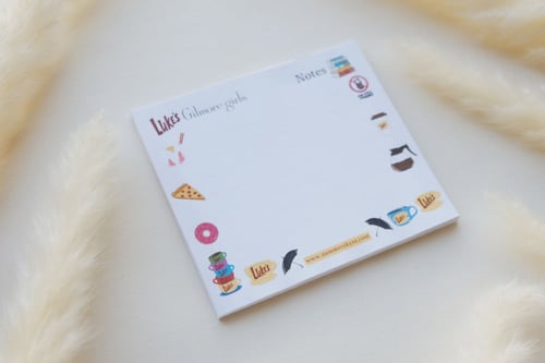 ورق ملاحظات بتصميم Gilmore Girls