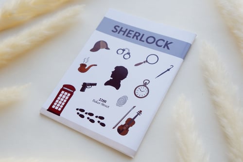 دفتر نوت بتصميم Sherlock