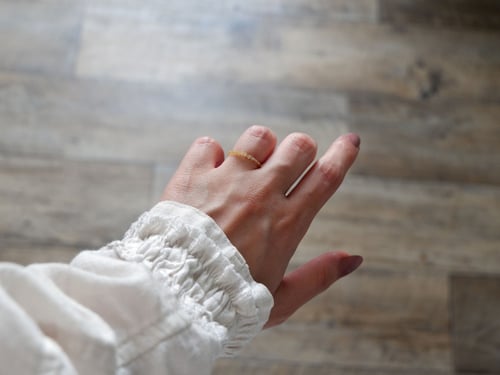 مجموعة من 2 خواتم سماوي وسكري