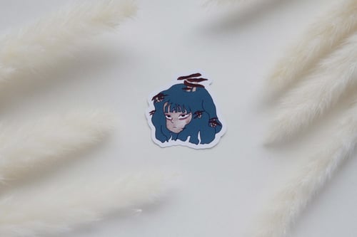 ملصق فتاة المشروم (الوان متعددة)