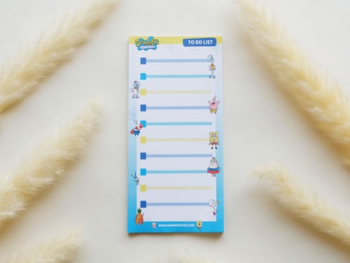 ورق ملاحظات To Do List بتصميم Spongebob