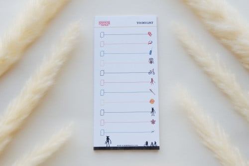 ورق ملاحظات To Do List بتصميم Stranger Things