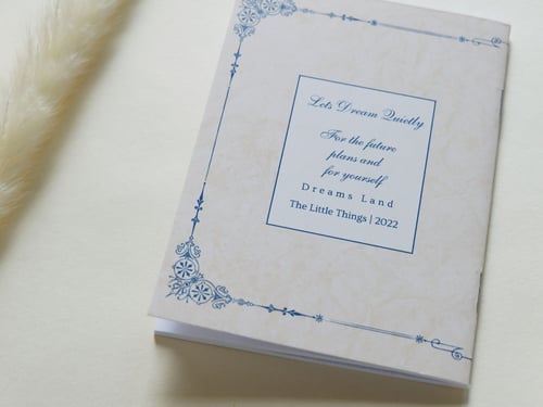 دفتر نوت بتصميم Let's Dream Quietly