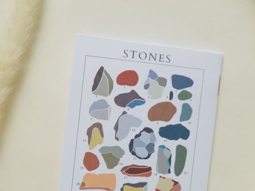 دفتر نوت بتصميم Stones (ازرق)