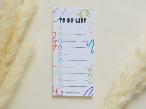 ورق ملاحظات To Do List بتصميم الوان خشبية