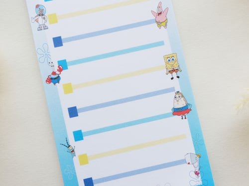 ورق ملاحظات To Do List بتصميم Spongebob